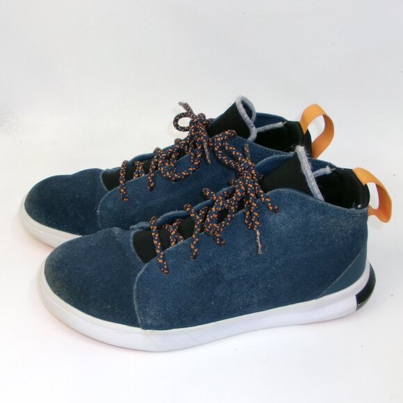 Converse All Star Blue Suede Leather‎ Junior Kids Unixex Size 4.5 - Picture 1 of 5